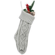 Cable knit Christmas stocking, view 11 - MRSLM