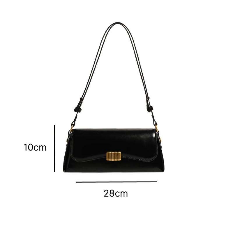 vintage leather shoulder bag, view 9 - MRSLM
