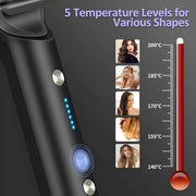 2-in-1 ionic hair straightening brush and curling iron, view 11 - MRSLM