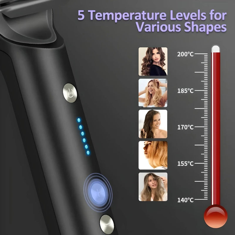 2-in-1 ionic hair straightening brush and curling iron, view 11 - MRSLM