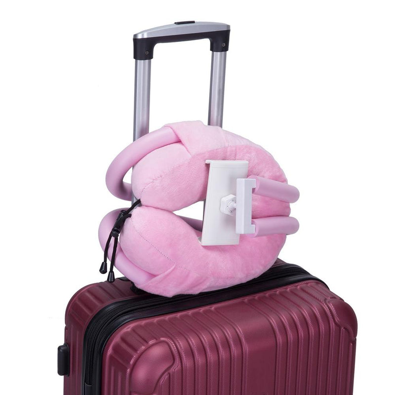 U-shaped neck pillow with phone holder, view 11 - MRSLM