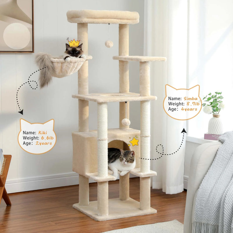 multi-level cat tree with condo, view 6 - MRSLM