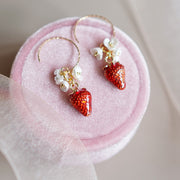 cute flower silver earrings, view 6 - MRSLM