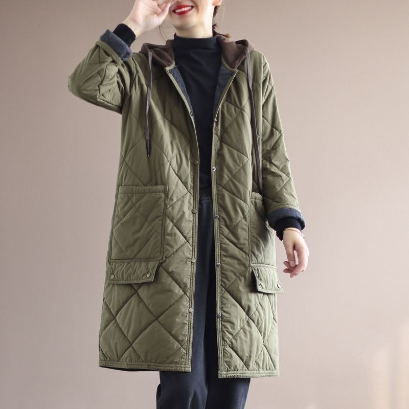Hooded long trench coat, view 7 - MRSLM