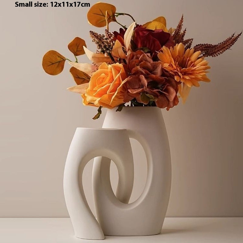 ceramic abstract vase, view 4 - MRSLM