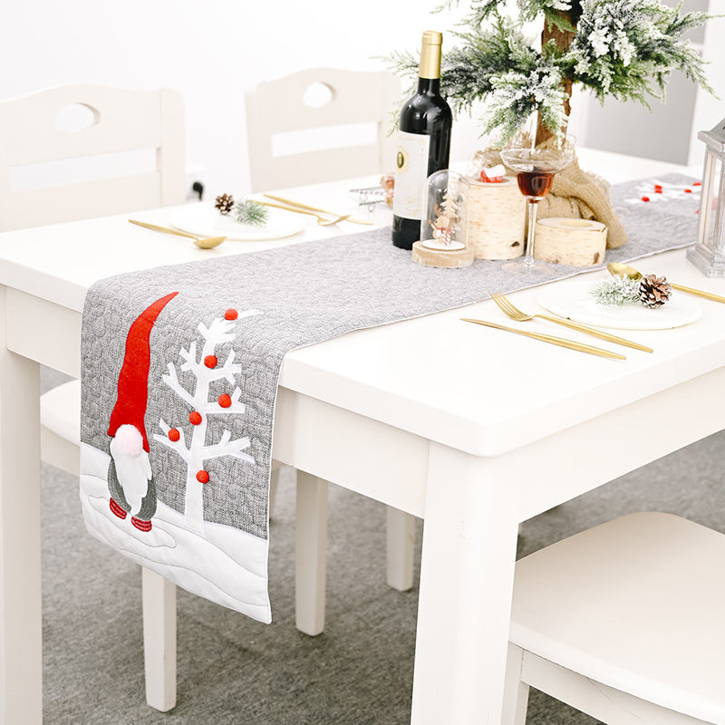 Christmas gnome table runner, view 2 - MRSLM