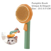 pumpkin pet brush, view 2 - MRSLM