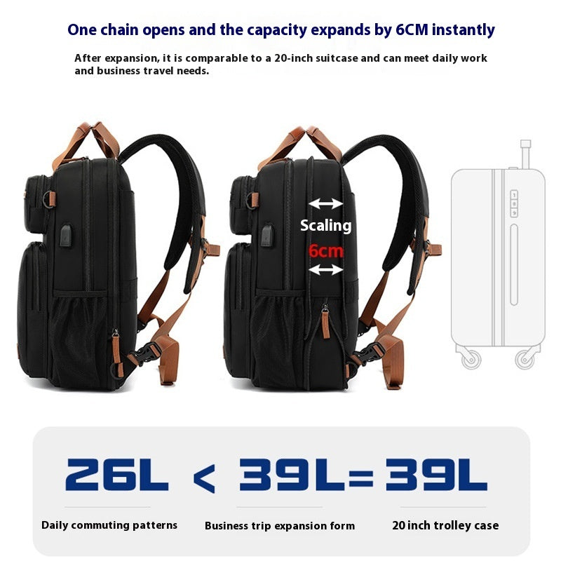 waterproof 15.6-inch computer backpack, view 4 - MRSLM
