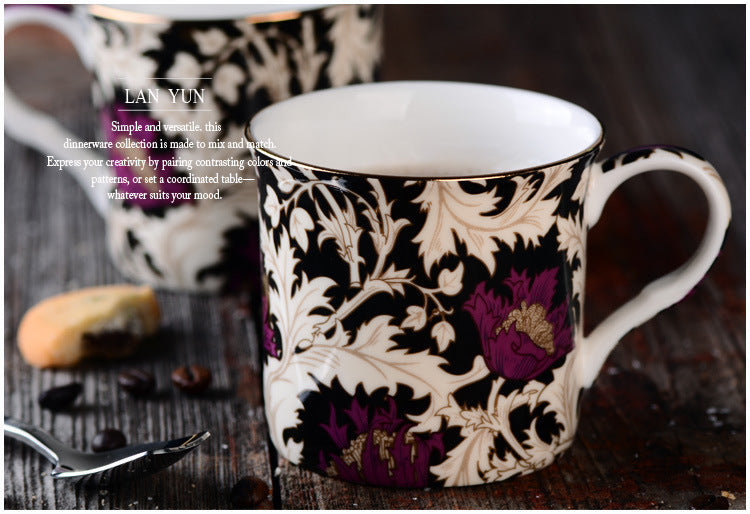 european blue and white ceramic mug, view 14 - MRSLM