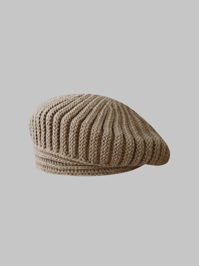 knitted wool beret for women, view 7 - MRSLM