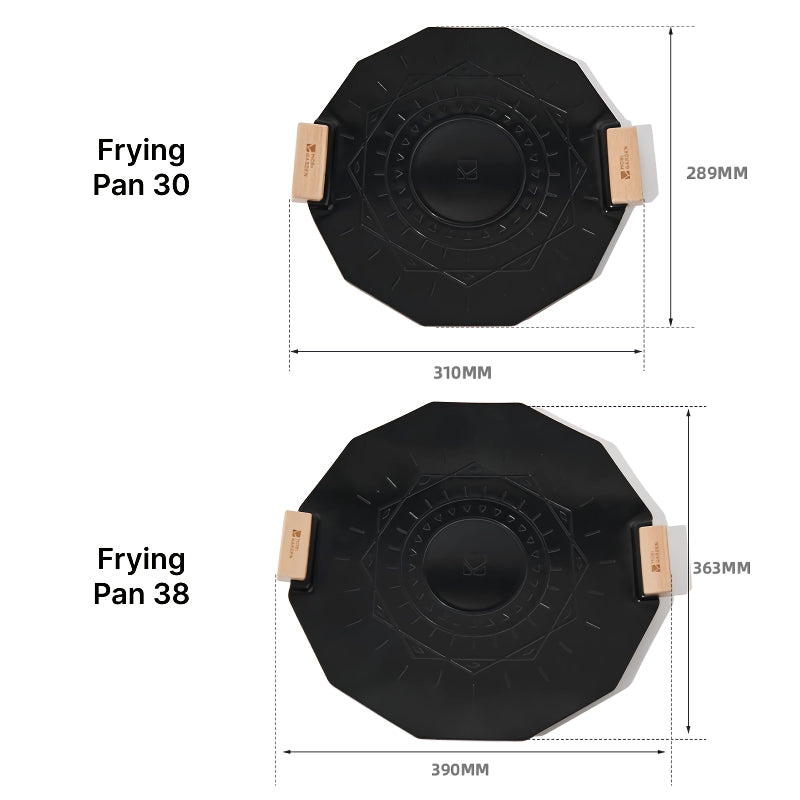 non-stick aluminum camping frying pan, view 8 - MRSLM