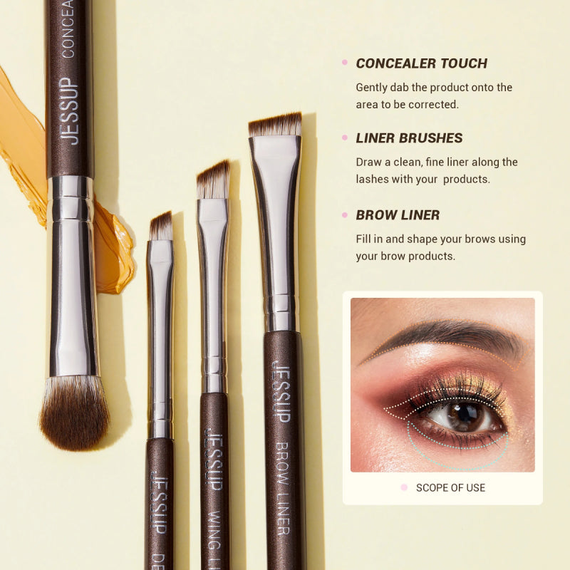 15pcs eye makeup brush set, view 5 - MRSLM