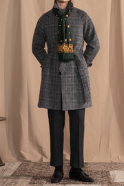 Men's wool mid-length coat, view 2 - MRSLM