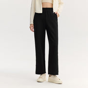 wide leg pants with elastic waist, view 5 - MRSLM