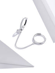s925 sterling silver star ear clip, view 2 - MRSLM