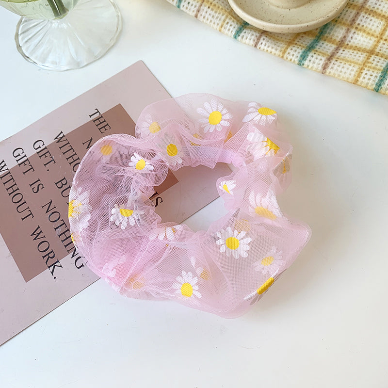 embroidery daisy elastic hair bands, view 13 - MRSLM