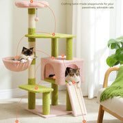 47-inch flower cat tree, view 4 - MRSLM