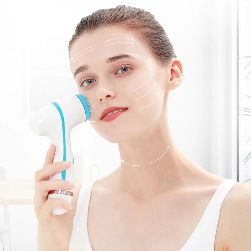 3-in-1 sonic facial cleansing brush, view 4 - MRSLM
