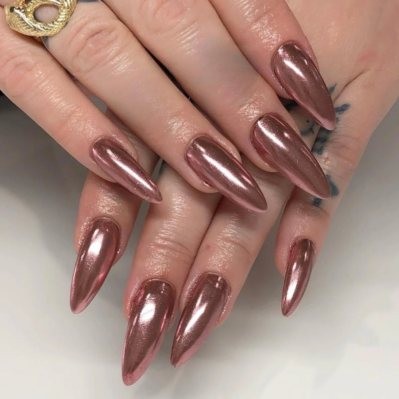 6pcs metallic glitter nail powder, view 5 - MRSLM