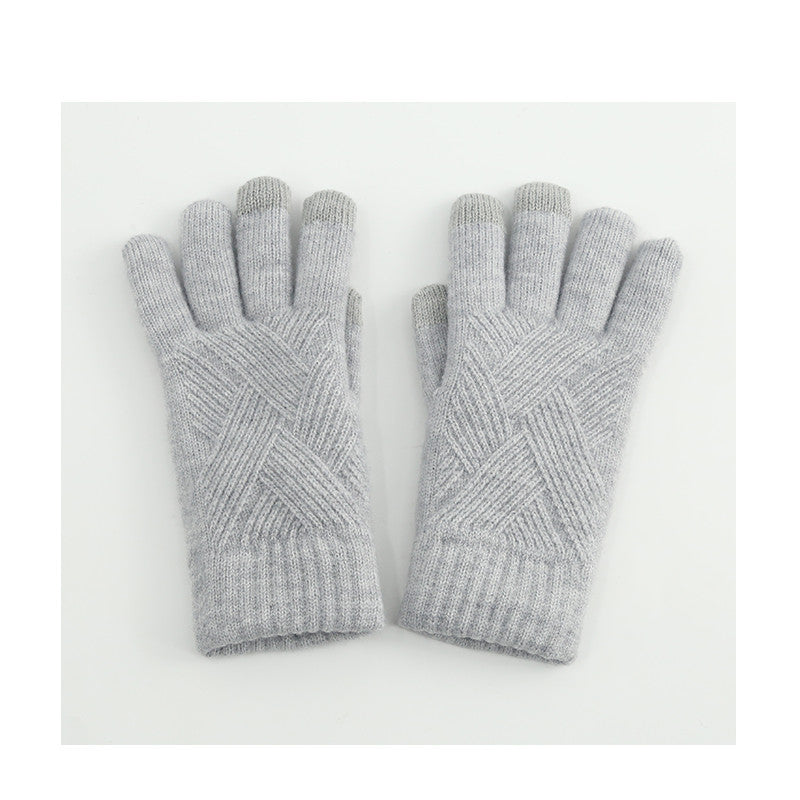 wool touch screen gloves, view 6 - MRSLM