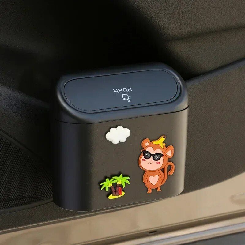 Compact cartoon car garbage bin, view 5 - MRSLM