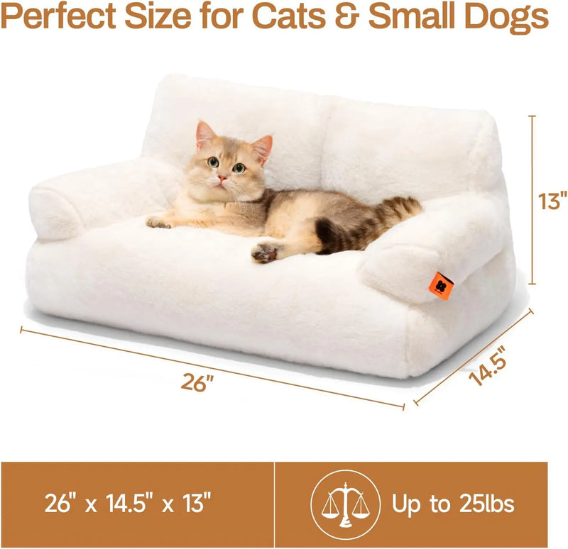 fluffy soft cat bed, view 2 - MRSLM