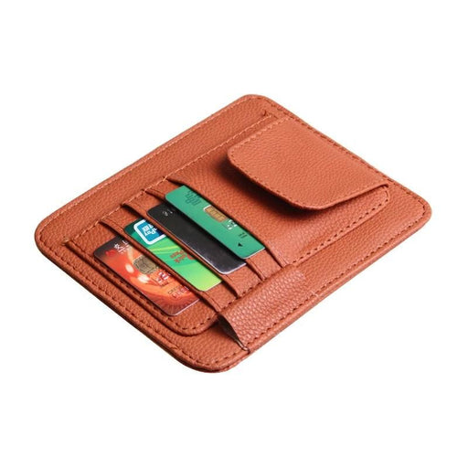 Multi-pocket car sun visor organizer - MRSLM