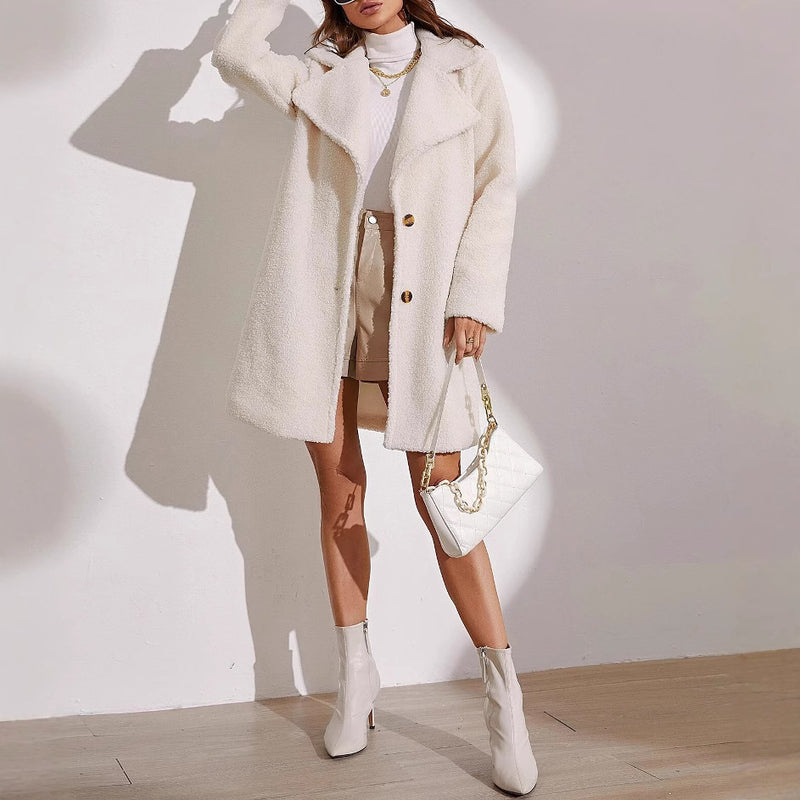 women's plush coat, view 4 - MRSLM