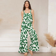 paisley wide leg jumpsuit set - MRSLM