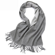 Double-sided wool scarf, shawl and wrap, view 5 - MRSLM