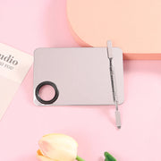 stainless steel makeup and nail art mixing palette, view 6 - MRSLM