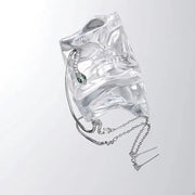 zircon snake ear cuff, view 5 - MRSLM
