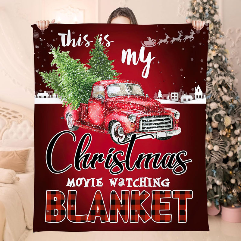 Christmas digital-print throw blanket, view 11 - MRSLM