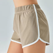 Women's cool cotton yoga shorts, view 2 - MRSLM