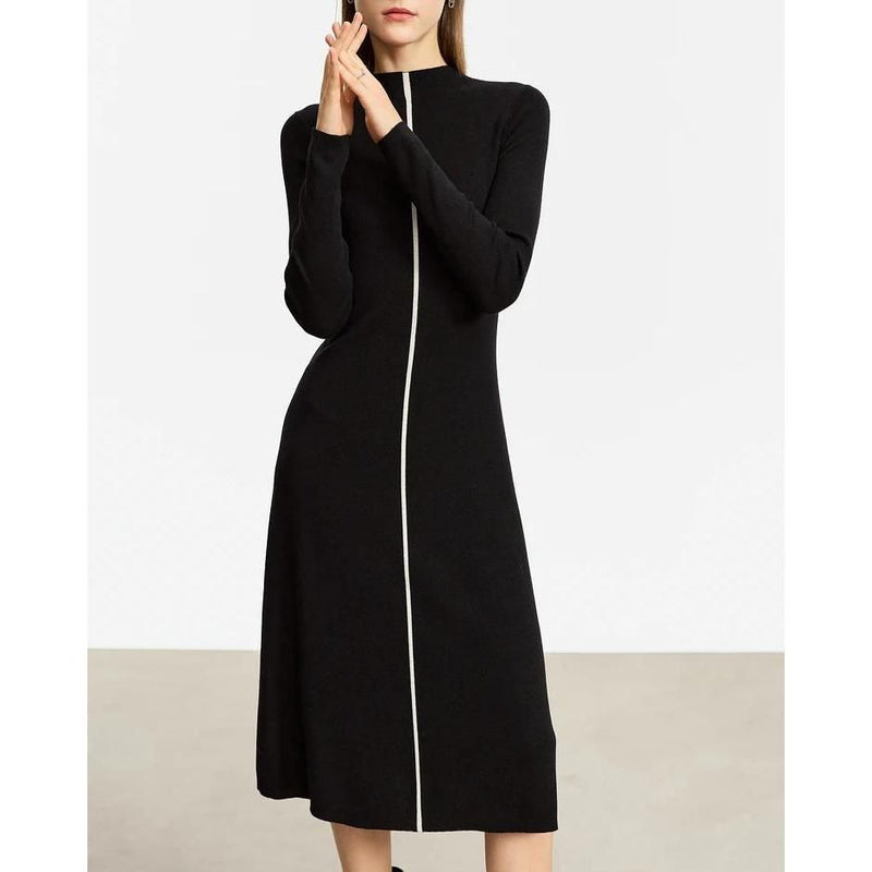 A-line sweater dress, view 5 - MRSLM