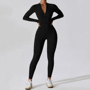 women's long sleeve yoga jumpsuit, view 22 - MRSLM
