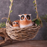 owl in nest resin sculpture - MRSLM