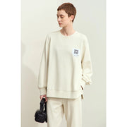 minimalist sporty o-neck sweatshirt, view 2 - MRSLM