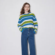 women's striped knitted sweater - MRSLM