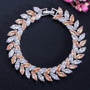 ladies gold-plated zircon bracelet, view 4 - MRSLM