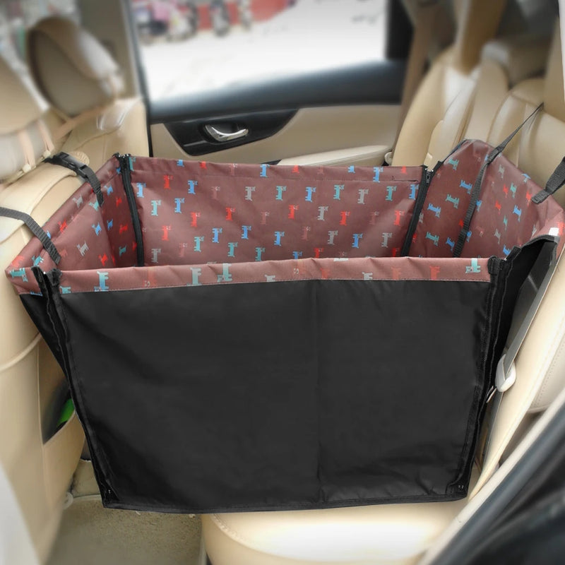 waterproof dog car seat cover and folding hammock, view 3 - MRSLM