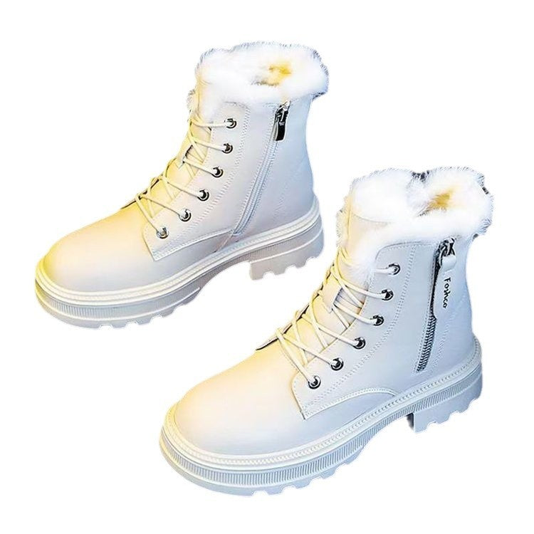 Fleece-lined high-top boots, view 5 - MRSLM