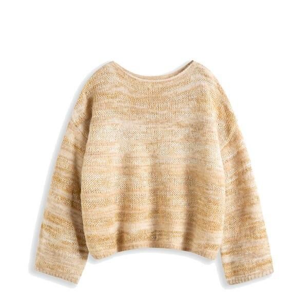 oversize alpaca wool blend pullover, view 3 - MRSLM