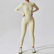 women's long-sleeve yoga jumpsuit, view 14 - MRSLM
