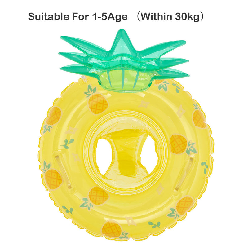 inflatable baby swim ring with seat, view 3 - MRSLM