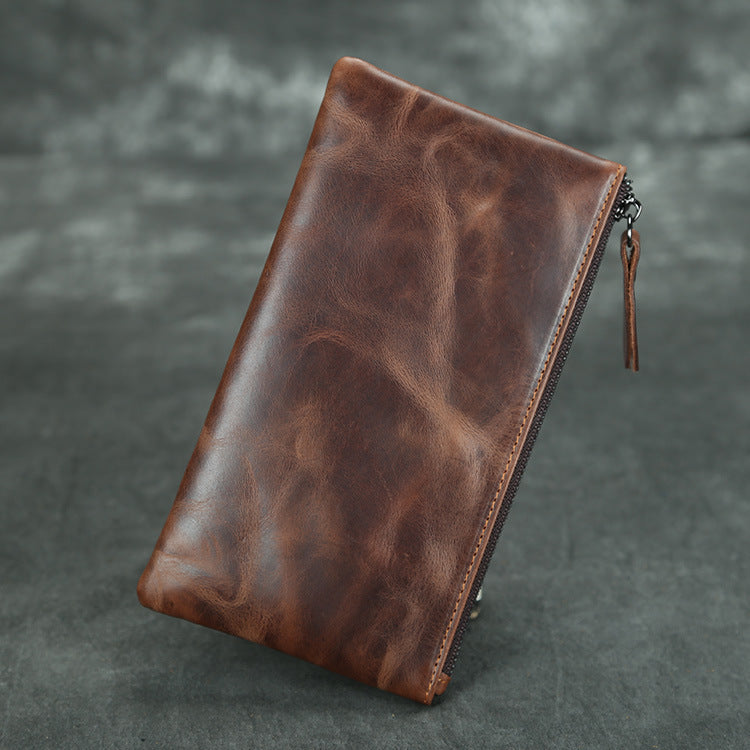 ultra-thin men's leather wallet, view 10 - MRSLM