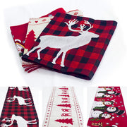 Christmas cotton-linen table runner, view 9 - MRSLM