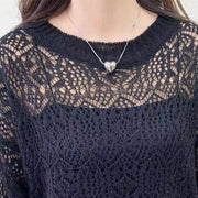 women's ultra-thin loose summer sweater, view 2 - MRSLM