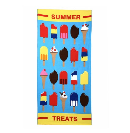 Large printed microfiber beach towel, view 8 - MRSLM