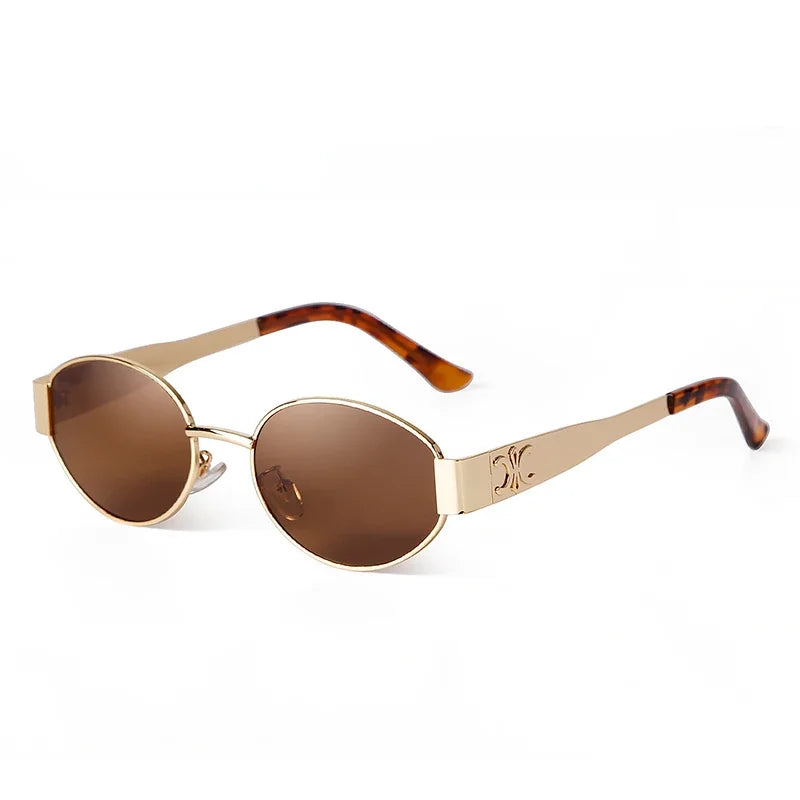 retro oval sunglasses for women, view 11 - MRSLM